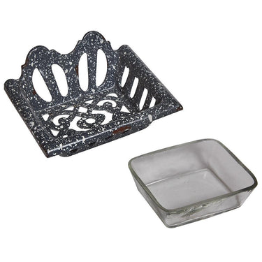 Granite Enamelware Gray Soap Dish - Park Designs - The Fox Decor